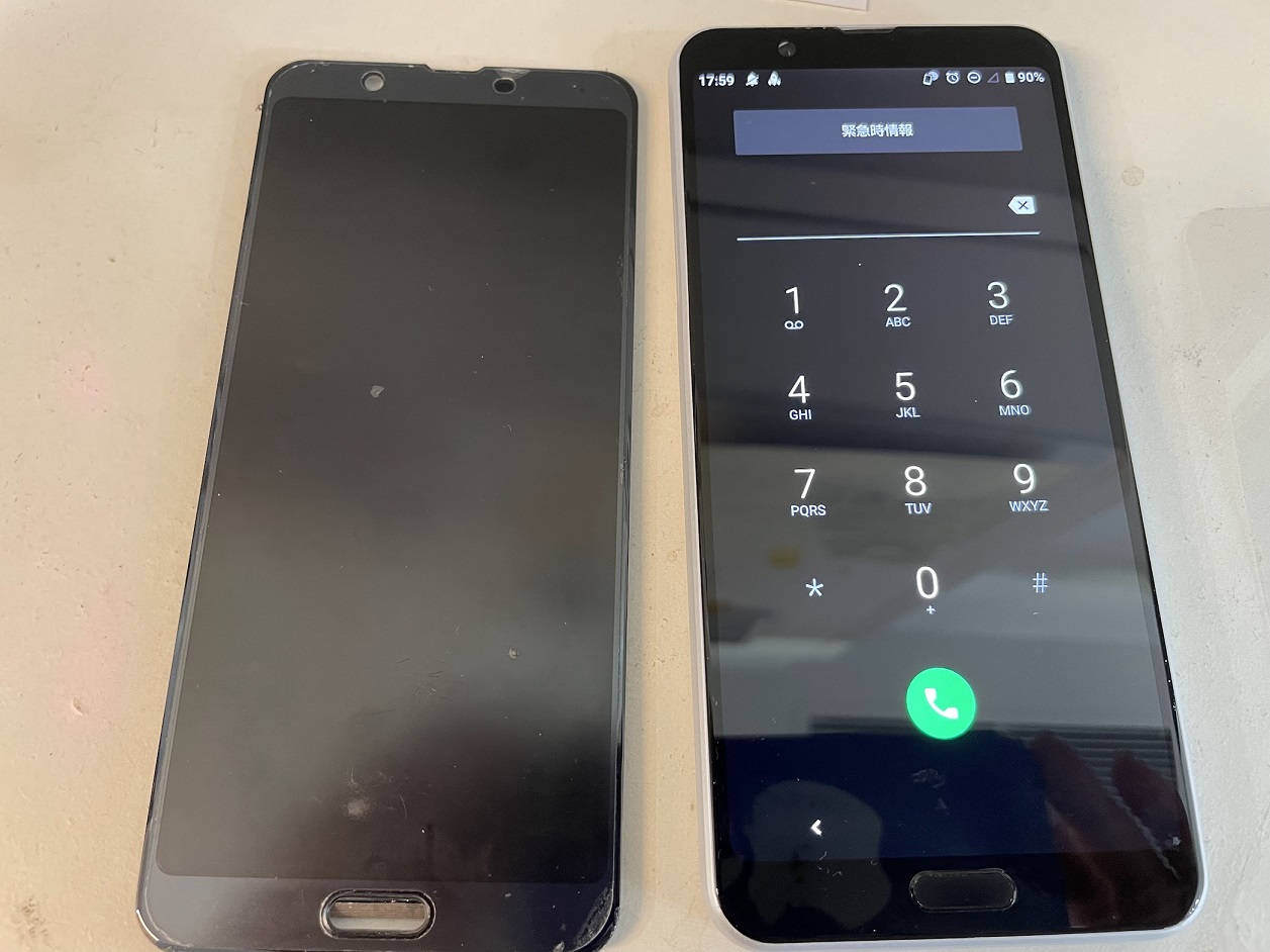 AQUOSsense3Plus(アクオスセンス３プラス)画面修理【スマホ修理工房札幌店】